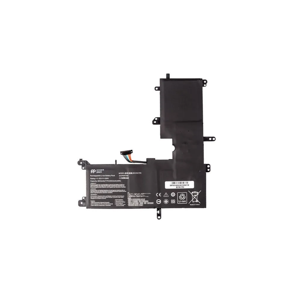 Акумулятор PowerPlant для ноутбуків ASUS VivoBook Flip 14 TP410UA (B31N1705) 11.52V 3653mAh