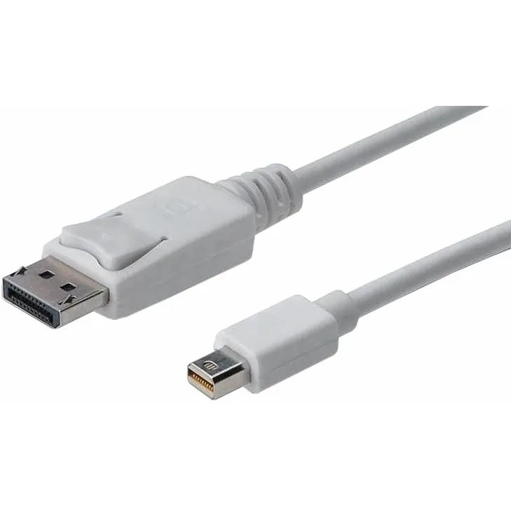 Кабель мультимедійний miniDisplayPort M to DisplayPort M 2.0m Digitus (AK-340102-020-W)