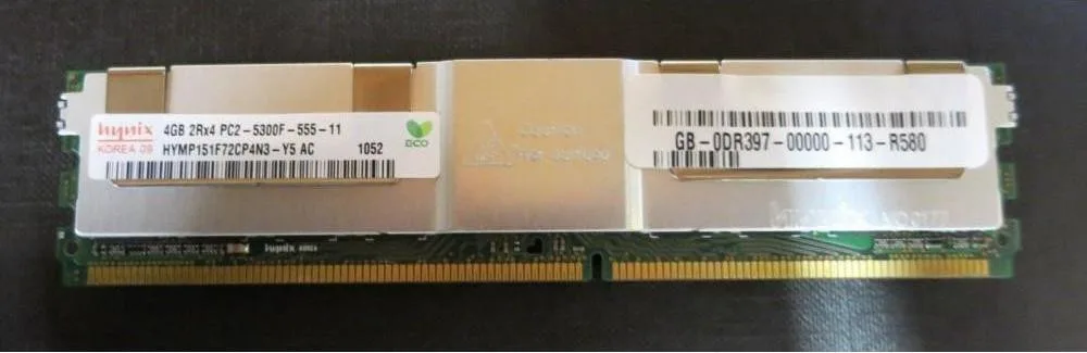 Память для серверів SK hynix 4 GB DDR2 667 MHz (HYMP151F72CP4N3-Y5)