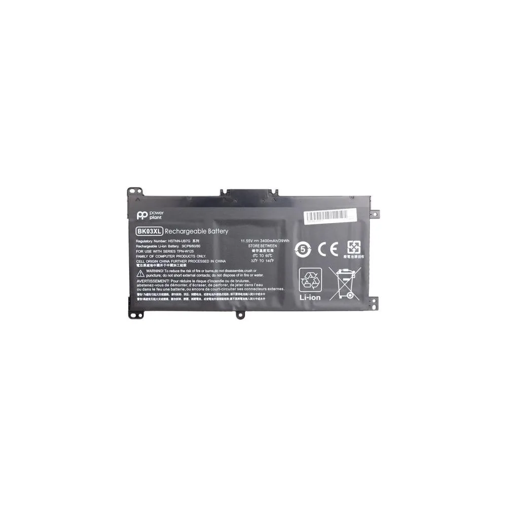 Акумулятор PowerPlant для ноутбуків HP Pavilion X360 14-BA (BK03XL, HSTNN-LB7S) 11.55V 3400mAh (NB461493)