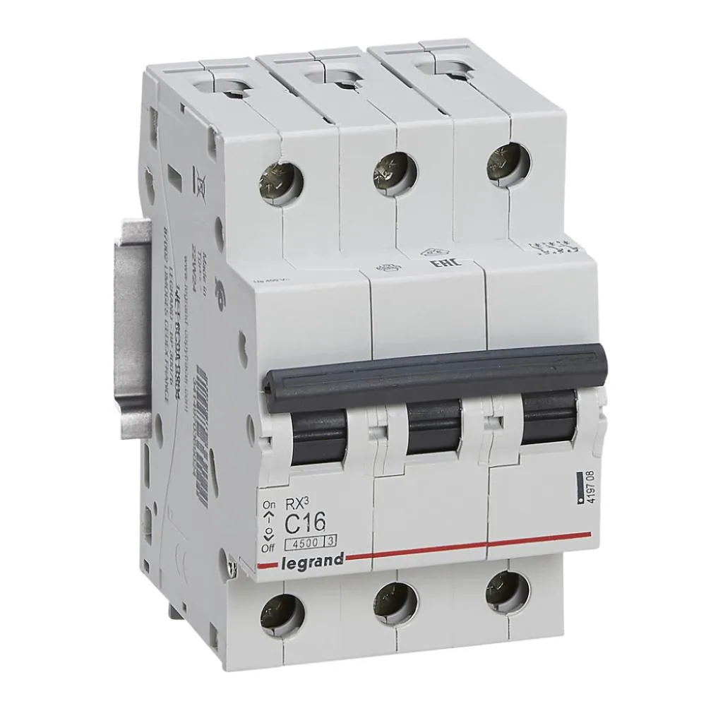 Legrand RX3 3P, 16A, C, 4.5kA (419708)