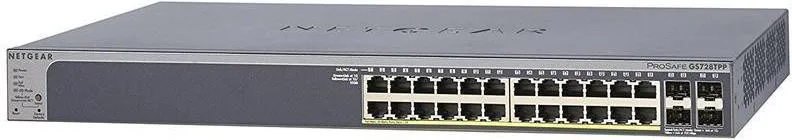 Комутатор NETGEAR M4300-28G-POE+ (GSM4328PB) 24x1GE PoE+, 2x10GE, 2xSFP+, керований L3 з можливістю стекування, 720Вт (GSM4328PB-100NES)