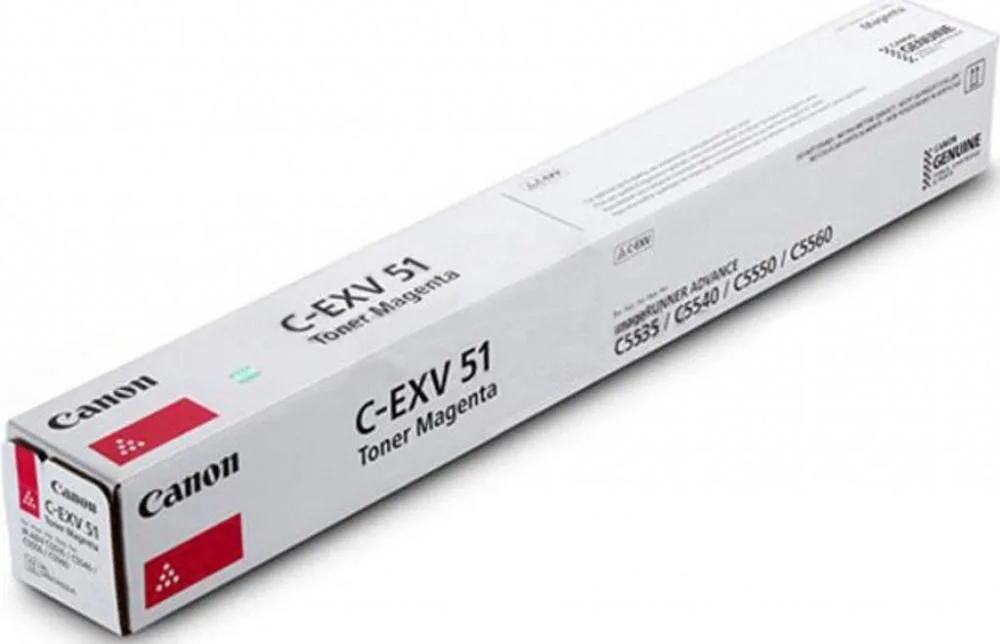 Тонер-картридж Canon 2.6K TONER CEXV51L Magenta (0486C002) Original