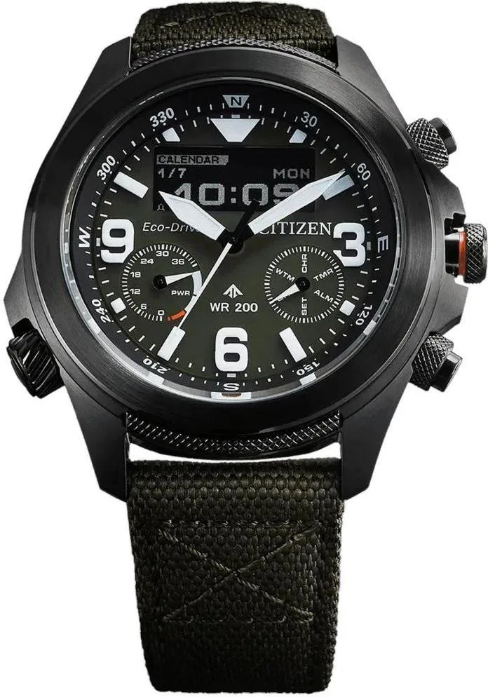 Годинник Citizen Promaster Land Eco-Drive Combination Watch JV1005-02W