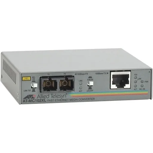 Allied Telesis AT-MC102XL-30 — Медіаконвертер некерований 1x10/100 Base-Tx 1xSC багатомод 1310 нм 2 км