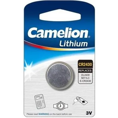Батарейка CR 2430 Lithium * 1 Camelion (CR2430-BP1)