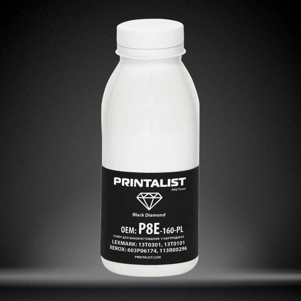 Тонер Xerox P8e/Optra E310, 160г Black Printalist (P8E-160-PL)