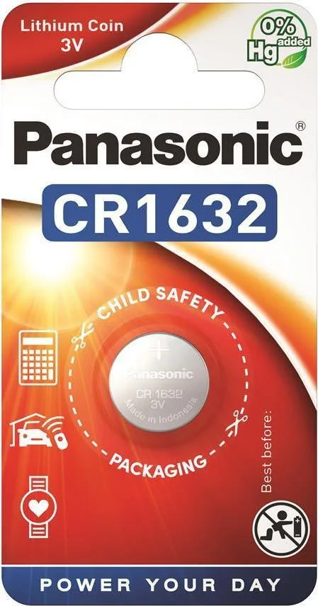 Батарейка Panasonic CR-1632 BLI 1 LITHIUM (CR-1632EL/1B)