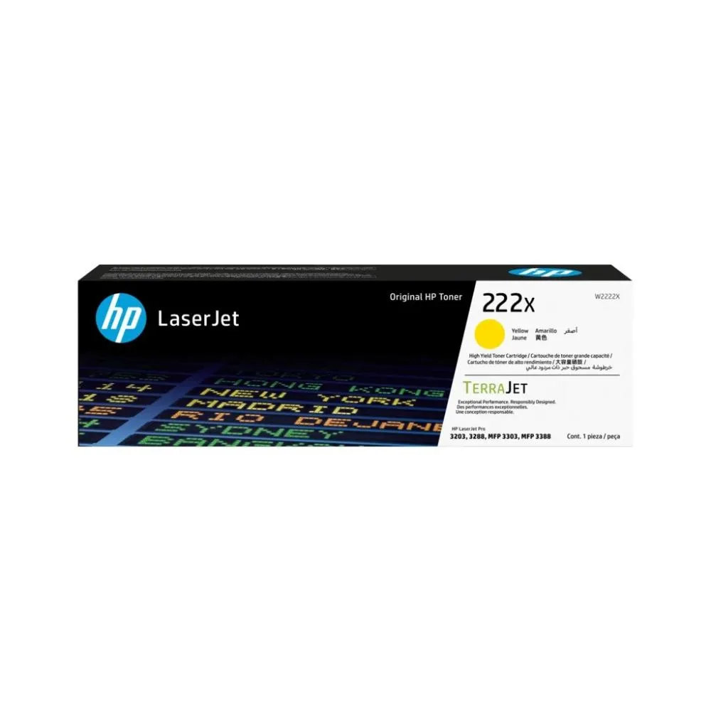 Картридж HP 222X CLJ Pro 3203/3303 Yellow (2500стор) (W2222X)