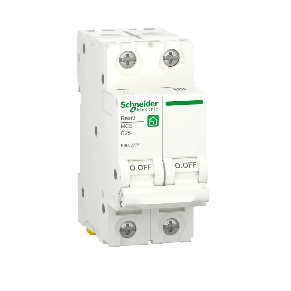 Schneider Electric RESI9 25A, 2P, B, 6kA (R9F02225)