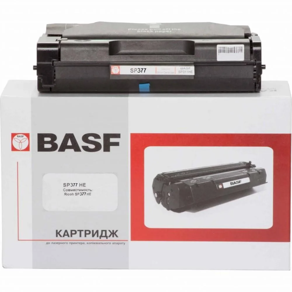 Картридж тонер BASF для Ricoh Aficio SP 377SFNwX 408162 Black (BASF-KT-SP377HE)