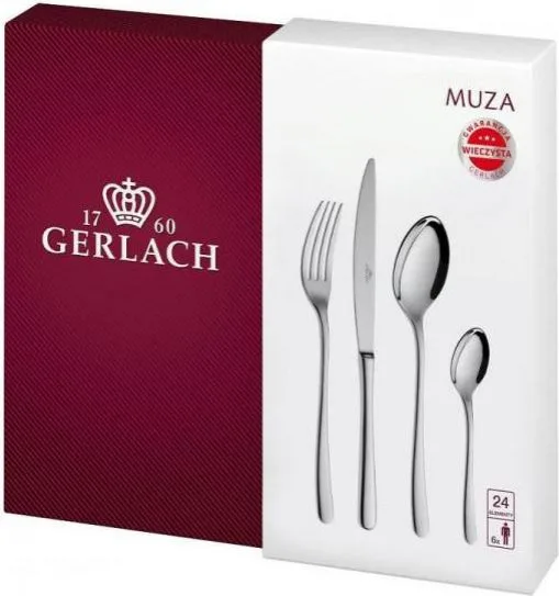 Набір столових приборів 24 предмети Gerlach Muza (5901035421615) (M-5901035421615)