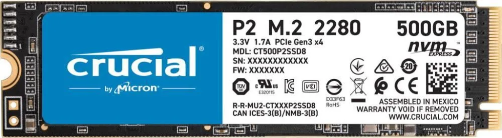 SSD накопичувач Crucial P2 1 TB (CT1000P2SSD8)