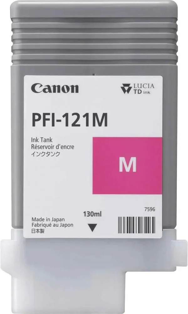 Чернило малиновое для CANON TM-250/350 PFI-121 Magenta (130 ml) 6267C001AA