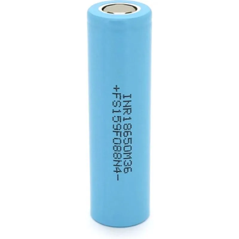 Акумулятор 18650 Li-Ion Original LG LGDBM361865 (LG M36), 3450mAh, 10A, 4.2/3.63/2.5V, Cyan