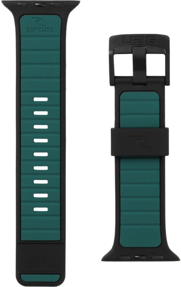 Ремешок URBAN ARMOR GEAR for Apple Watch 45/44/42mm - RIP CURL X Torquay Black/Turquoise (194112R1405D)