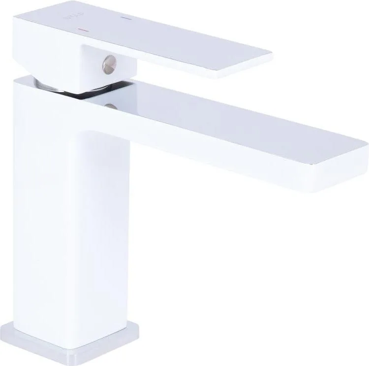 Змішувач для раковини Qtap Gemini QTGEM270CRW45675 Chrome/White