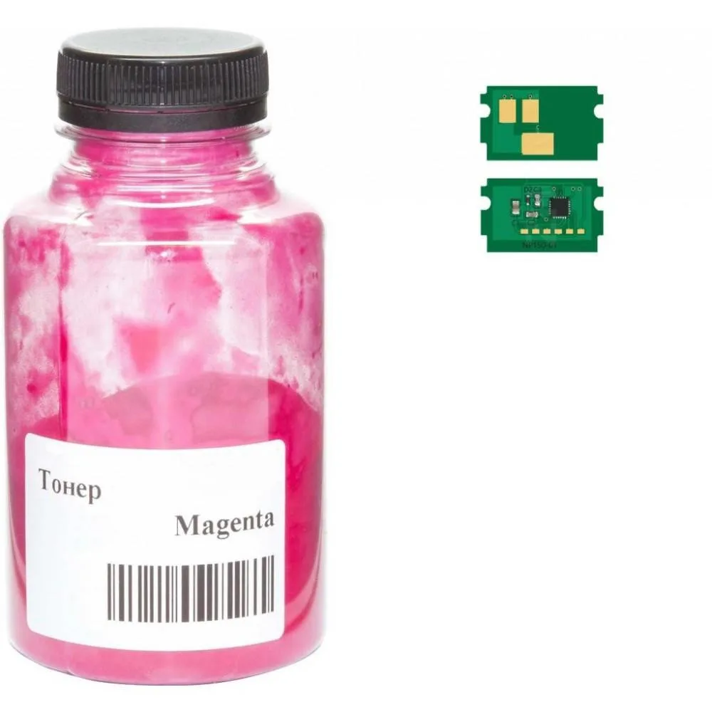 Тонер+чип АНК для Kyocera Mita ECOSYS P5026/P5526, TK-5240 ( тонер АНК, чип АНК) бутыль 90г Magenta (3203562)