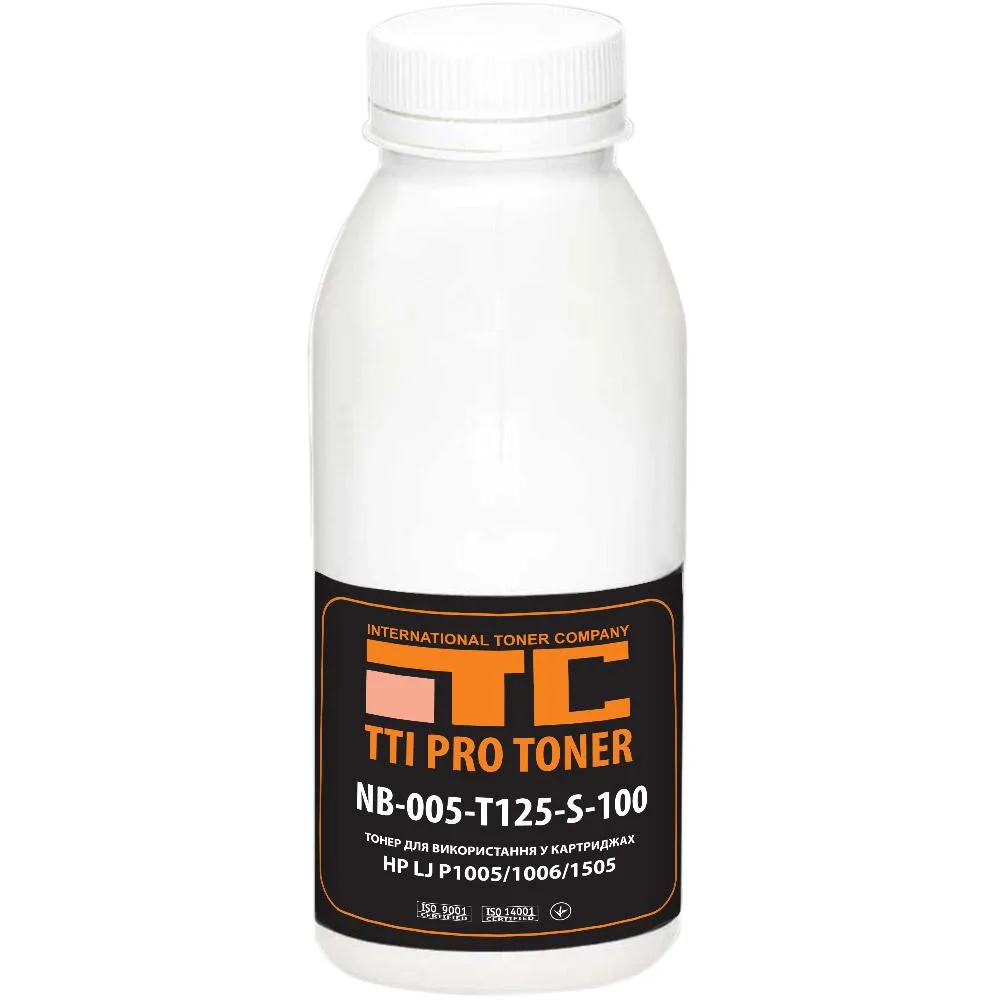 Тонер HP LJ P1005/1006/1505, 100г Black TTI (NB-005-T125-S-100)