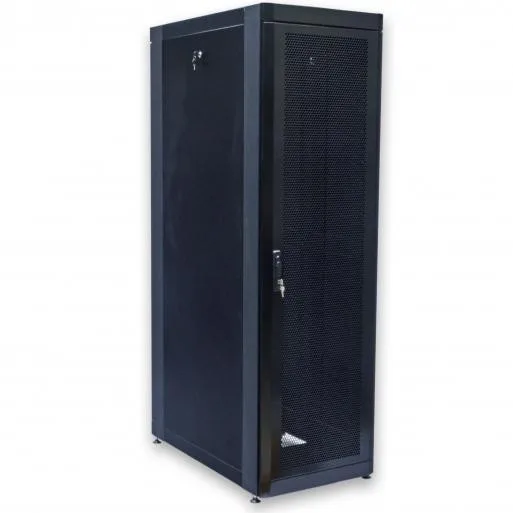 Шафа 19" 33U, 610х1055 мм (Ш*Г), чорна, перфоровані двері (66%) (UA-MGSE33610MPB)