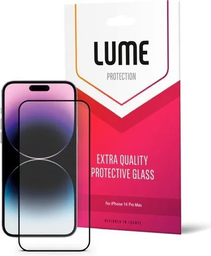 Захисне скло для смартфону LUME Protection Anti Static Dustproof Glass for iPhone 14 Pro Max Front Black (LU25D14PMB)