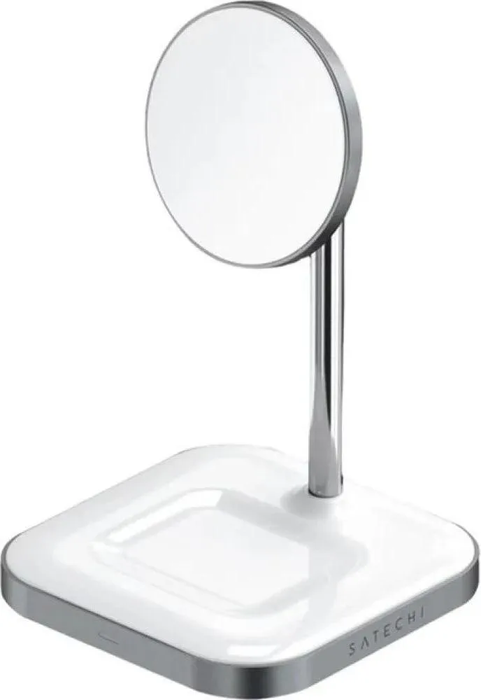 Безпровідна зарядка Satechi Aluminum 2 in 1 Magnetic Wireless Stand (ST-WMCS2M)