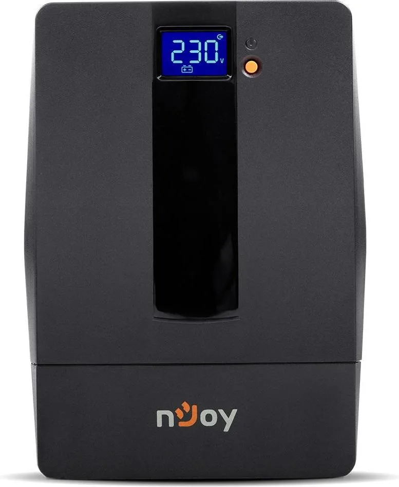 nJoy Horus Plus 1000 (PWUP-LI100H1-AZ01B), Lin.int., AVR, 4 x Schuko, USB, LCD, пластик