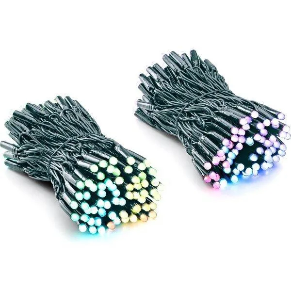 Smart LED Гирлянда Twinkly Pro Strings RGBW 250, двойная линия, AWG22, IP65, черный (TWP-S-CA-2X125SPP-B)