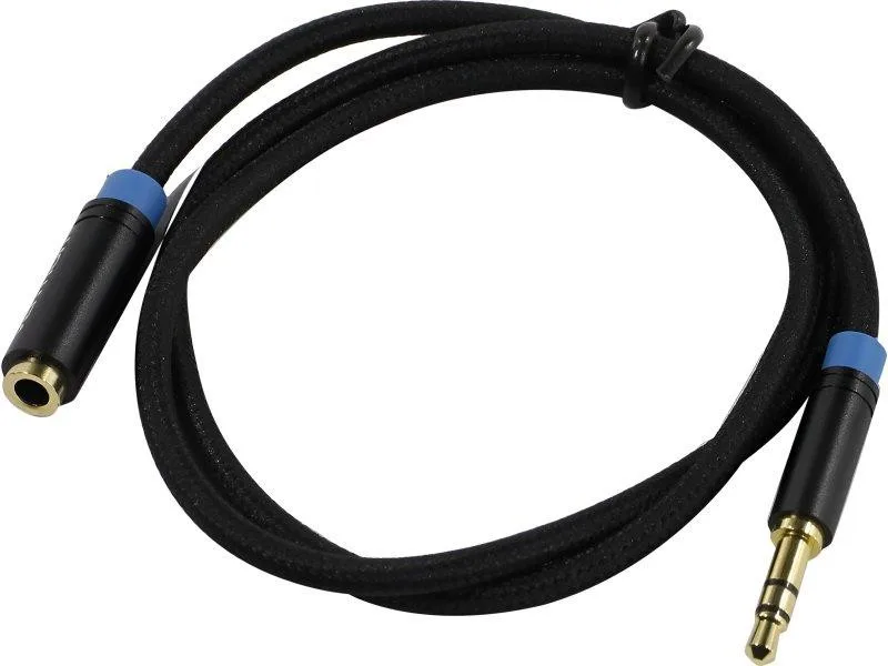 Vention Audio 3.5 mm M - 3.5 mm F, 0.5 m, Black (VAB-B06-B050-M)