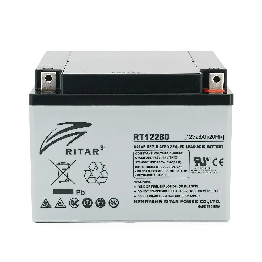 Ritar AGM RT12280, Gray Case, 12V 28Ah