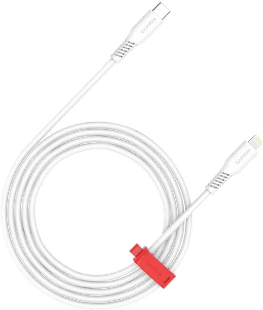 Дата кабель USB-C to Lightning 2.0m 30W White Canyon (CNS-CLN30SC20W)