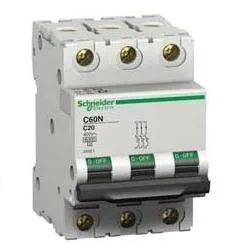 Schneider Electric Acti9 iC60N, 3P, 6A, 6kA, C (A9F79306)