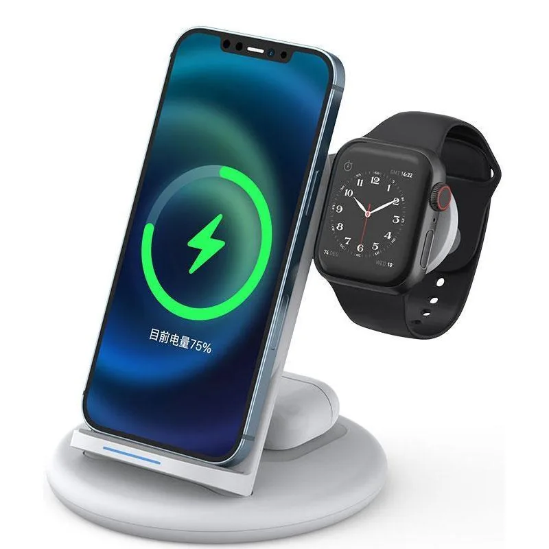 Бездротовий зарядний пристрій Wiwu New Power Air 3in1 - White(PA3IN1)