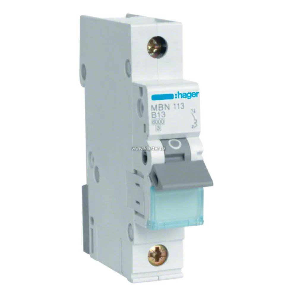 Hager 1P 6kA B-20A 1M (MBN120)
