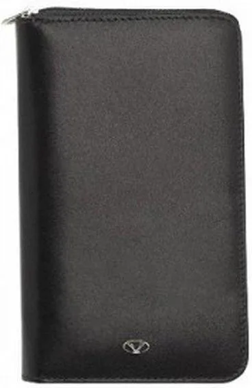 Visconti Travel Wallet Zip 12CC Black 986NN0123