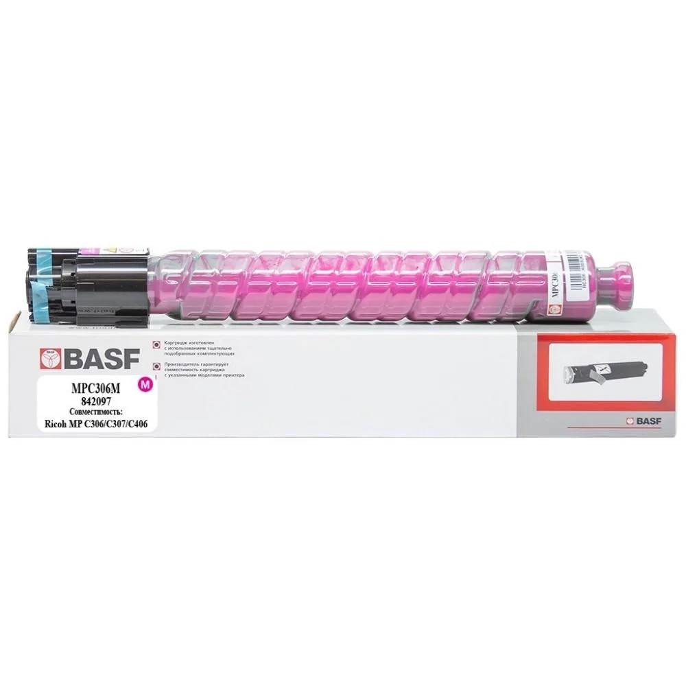 Туба с тонером BASF для Ricoh MP C306/C307/C406 842097 Magenta ( 6000 коп.) (BASF-KT-MPC306M)
