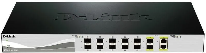 Комутатор D-Link DXS-1210-12SC 10xSFP+, 2x10GE/SFP+, L3 (DXS-1210-12SC)