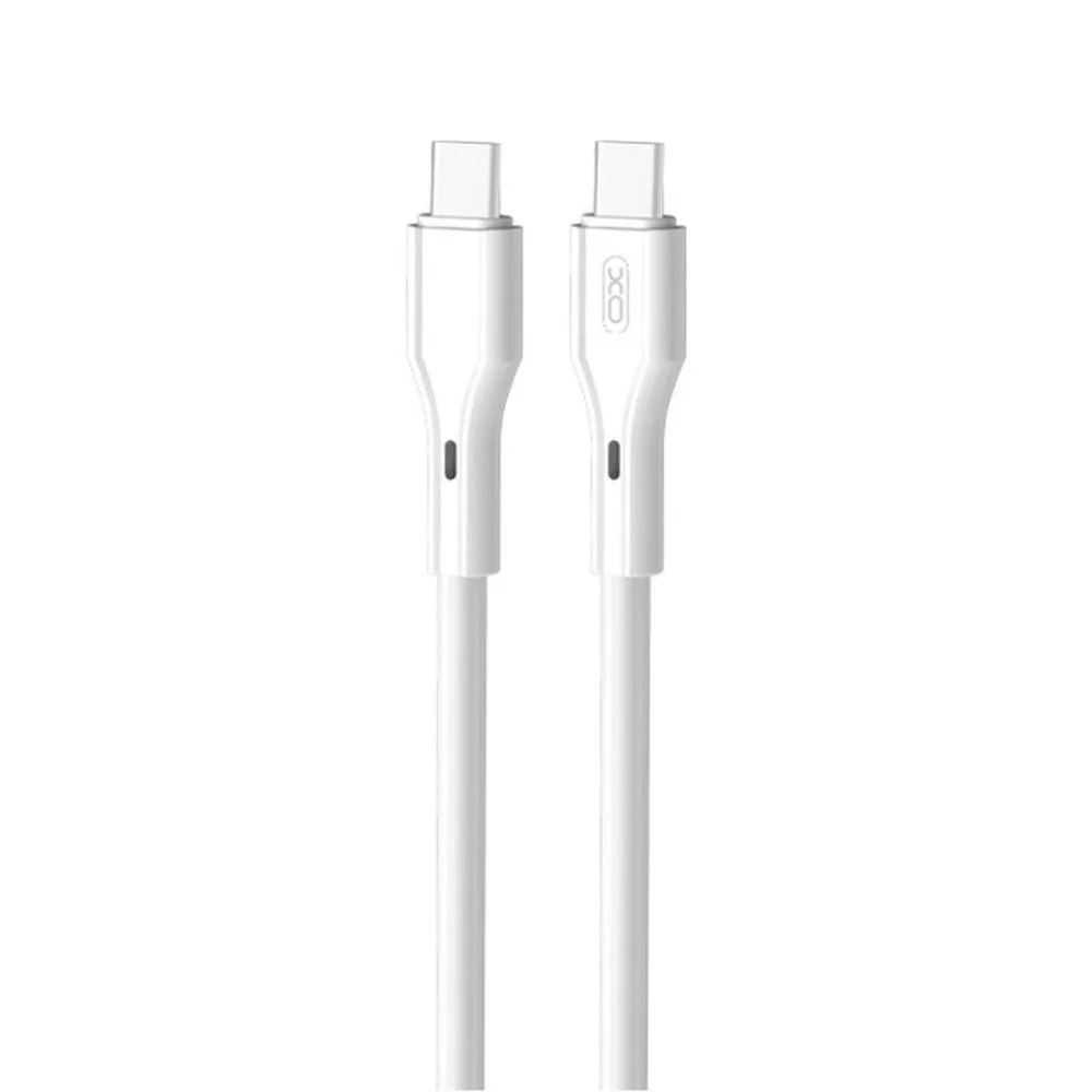 Кабель XO Rock Series Type-C to Type-C 60W 1 m (NBQ231B_White)