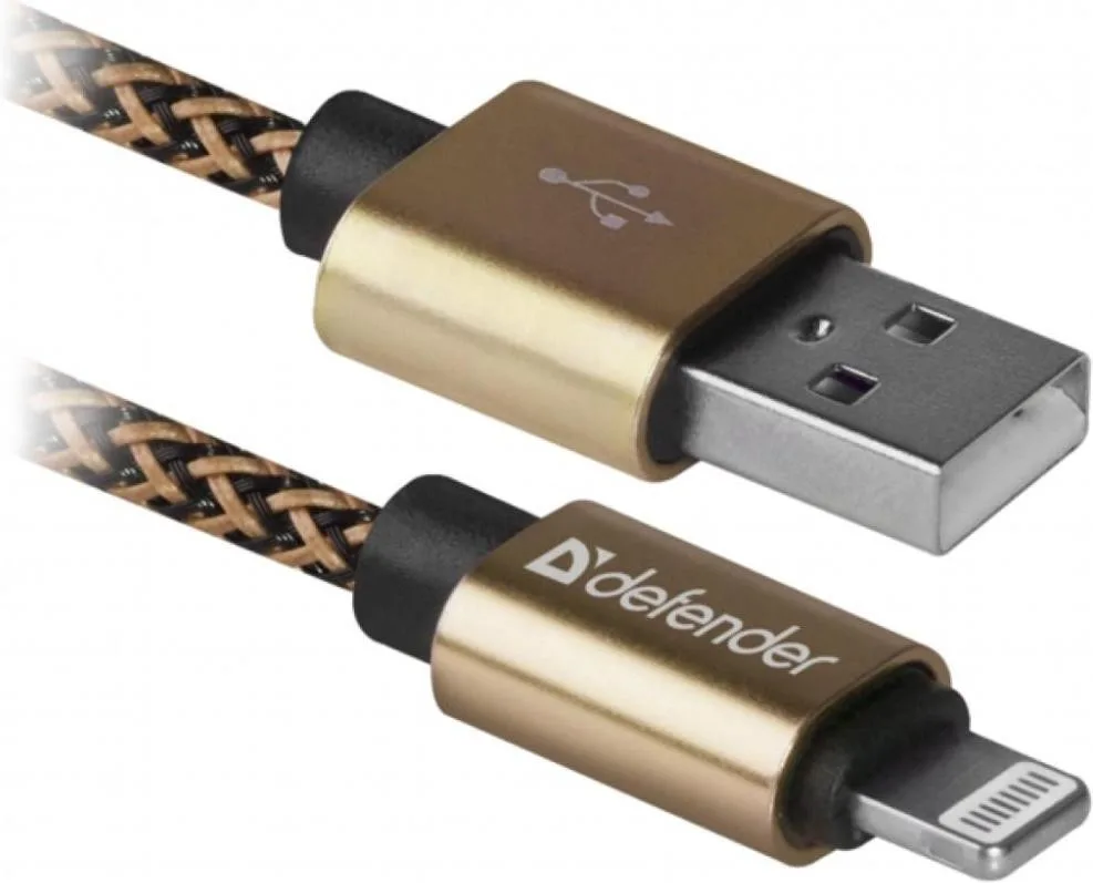 Defender ACH01-03T PRO USB2.0, AM-Lightning Black, 1m (87808)