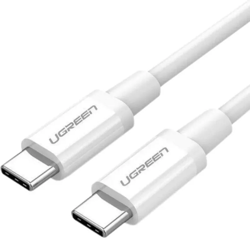 Дата кабель USB-C to USB-C 0.5m 3A 60W US264 white Ugreen (60517)