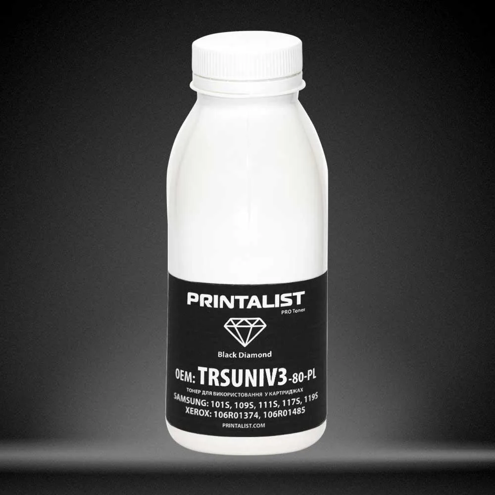 Тонер Samsung/Xerox Universal, 80г Black Printalist (TRSUNIV3-80-PL)