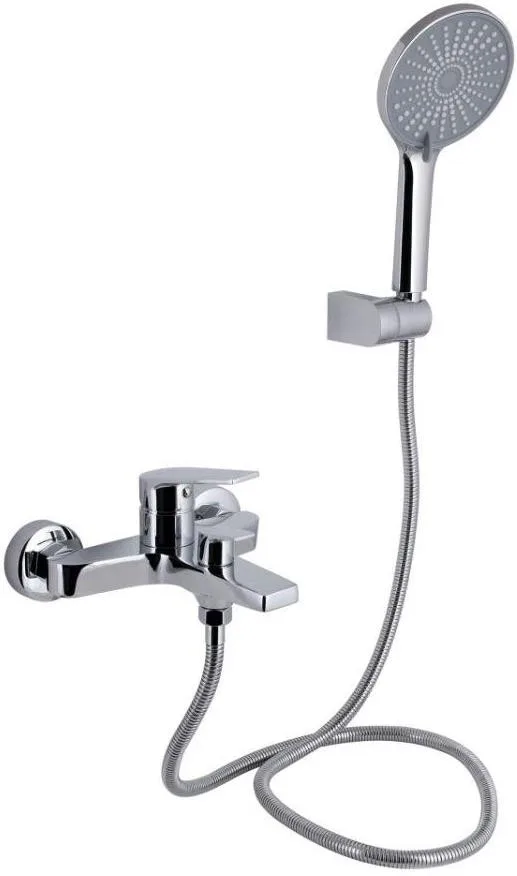 Змішувач для ванни Qtap Stenava New (з душовим гарнітуром) QTSTE259CRM45537 Chrome