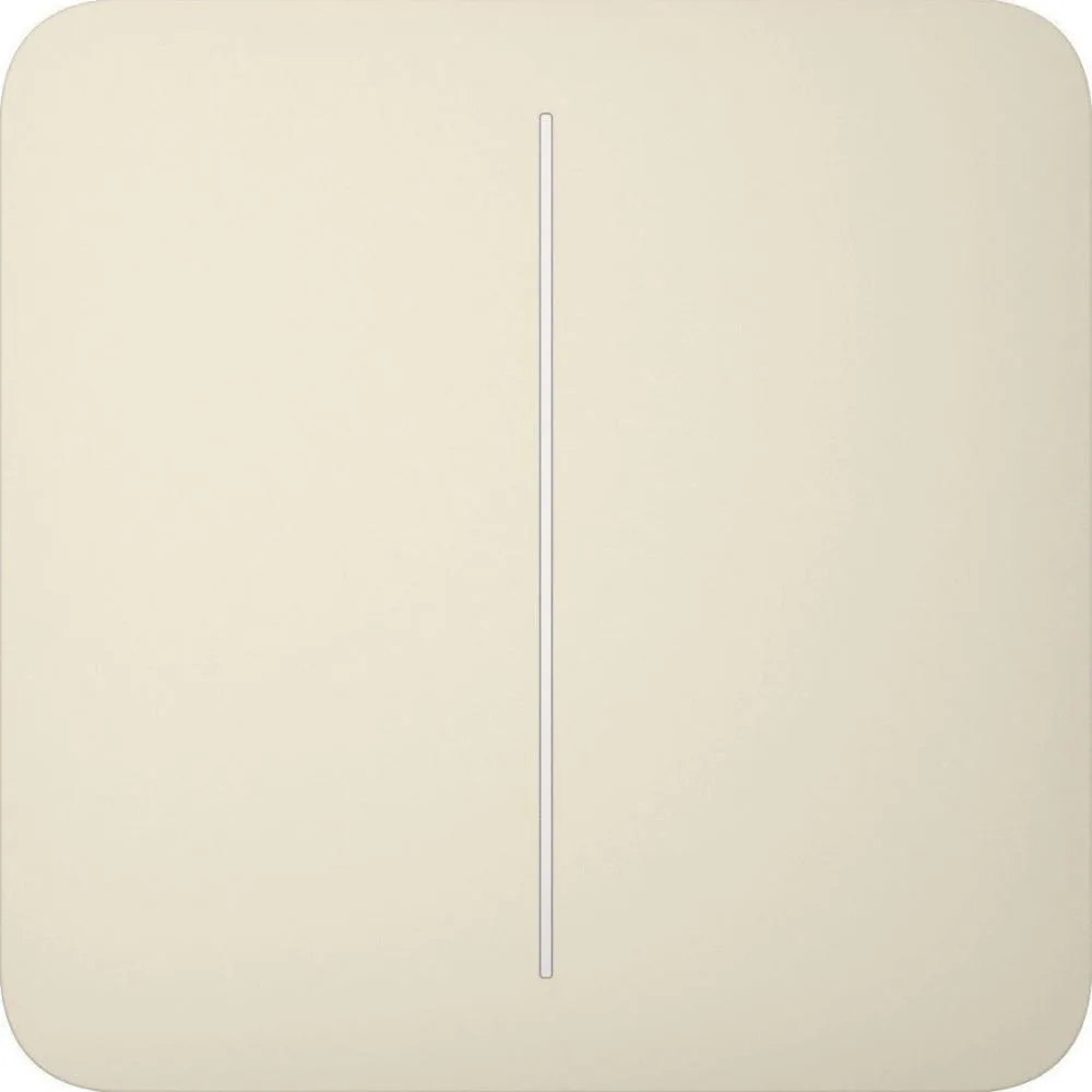 Ajax SoloButton 2-gang for LightSwitch Jeweller, Ivory (000029832)