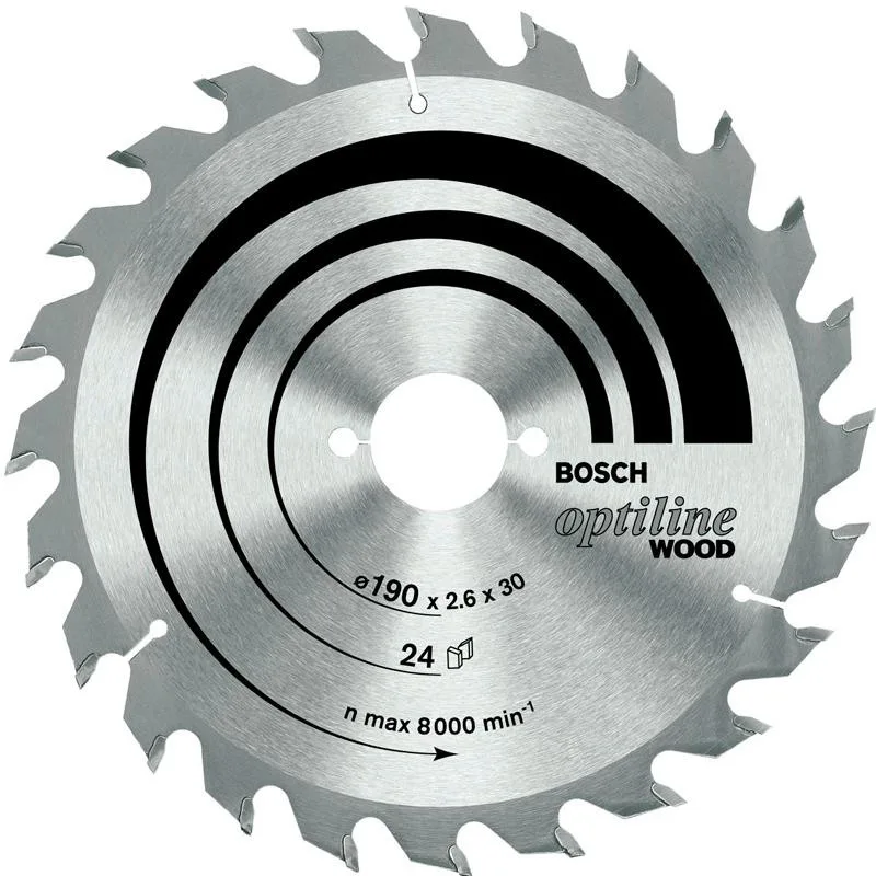 Пильний диск Bosch Optiline Wood 190 мм 24 зуб. (2608640615)