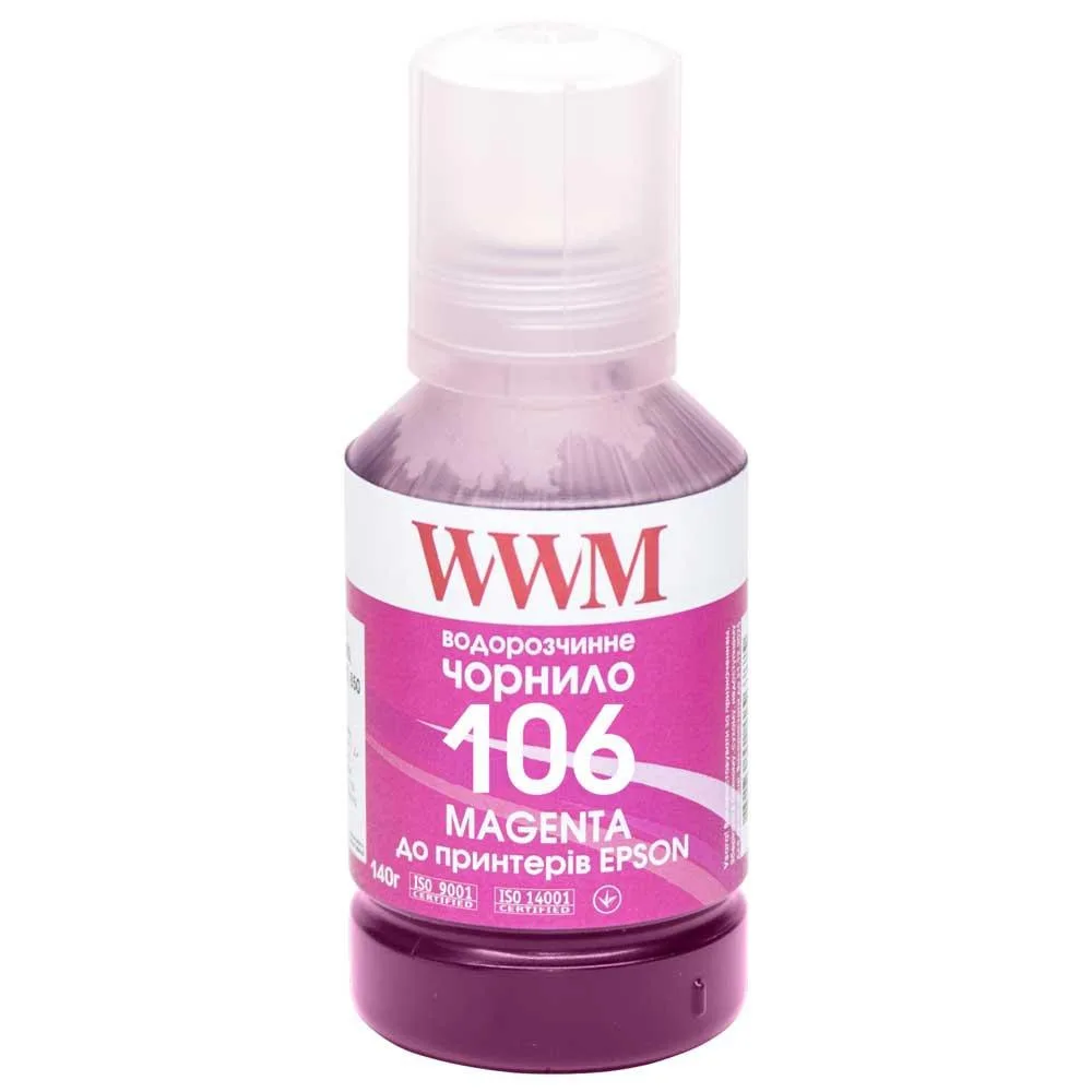 Чернила WWM 106 для Epson L7160/7180 140г Magenta (E106M)