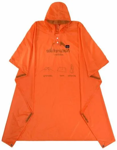 Пончо-дощовик 3 в 1 Naturehike NH17D003-M, 20D, Orange (6927595717998)