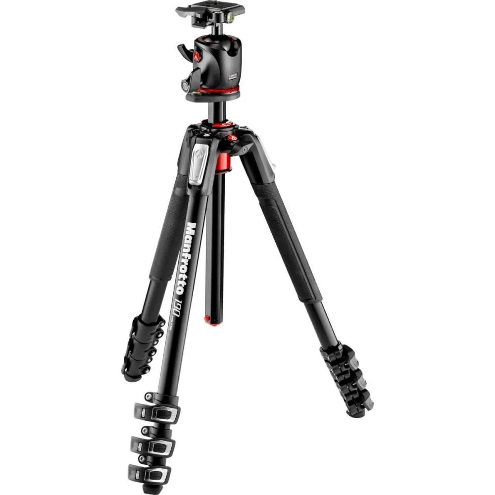 Алюминиевый штатив с шаровой головой Manfrotto MK190XPRO4-BHQ2 (макс. высота 171.5см, 4 секции, нагрузка до 15кг, вес 2.55кг; поворотная колонна)
