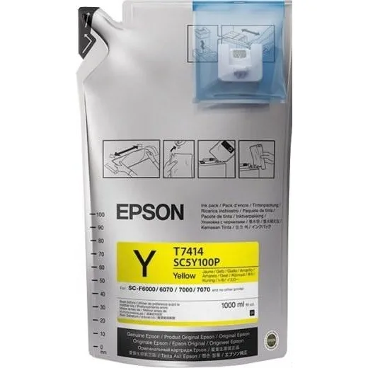 Чернила Epson для SC-F6000/7000 UltraChrome DS Yellow (1Lx6packs) (C13T741400)