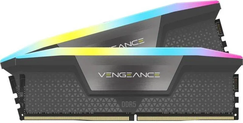 Модуль пам’яті Corsair Vengeance RGB Grey 32GB (2x16) DDR5 5600 MHz (CMH32GX5M2B5600Z36K)