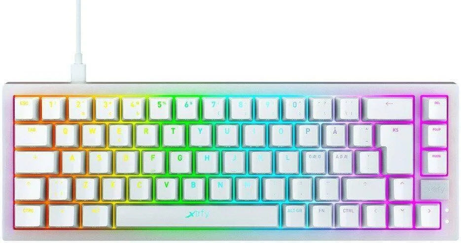 Xtrfy K5 Kailh Red RGB White (K5-RGB-CPT-TPWHITE-R-UKR)